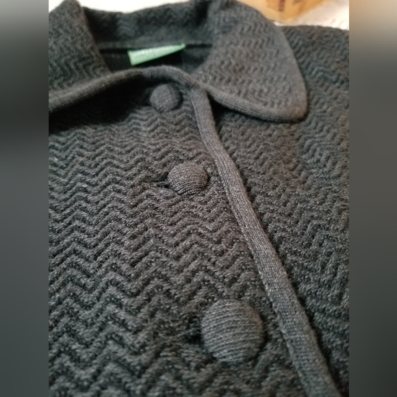 Geiger Wool Herringbone Peacoat - Picture 2 of 7